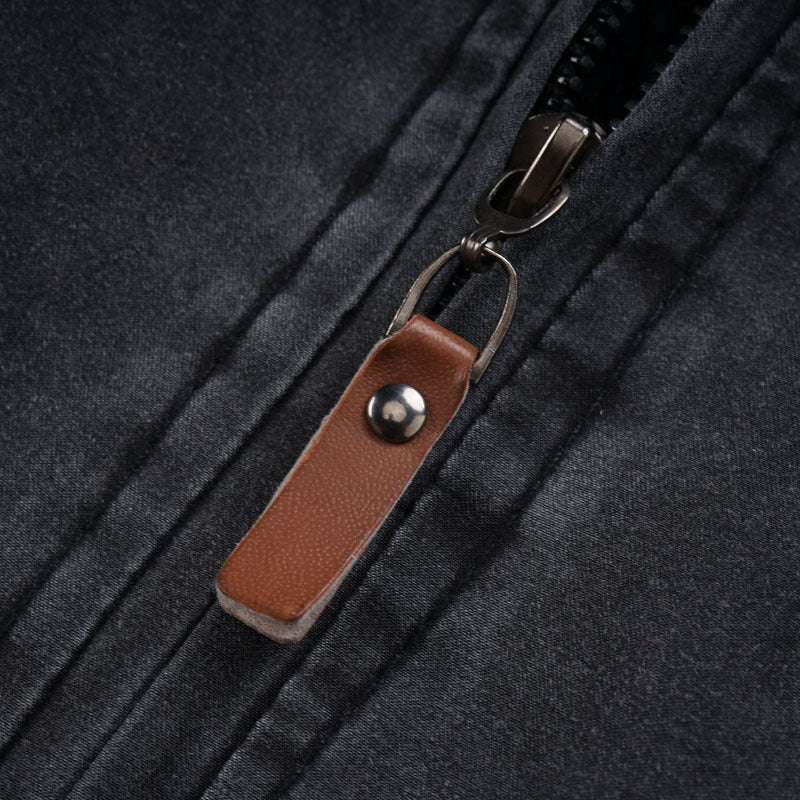 Winter Men's Young And Middle-aged Jacket Men's Pure Cotton Coat Leisure Cargo Plus Size Jacket