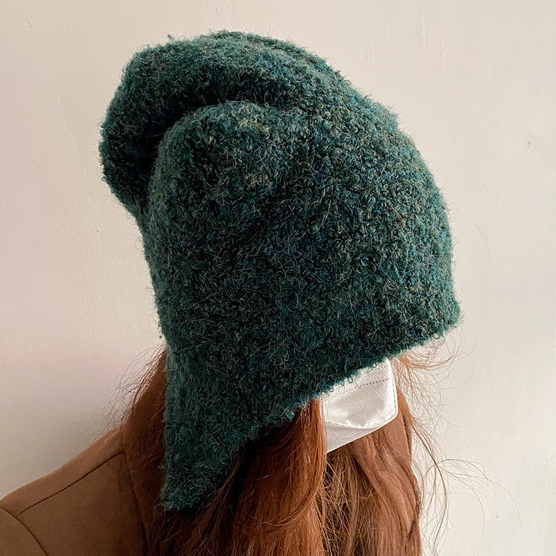 Women's Winter Day Protection Wool Ear Hat