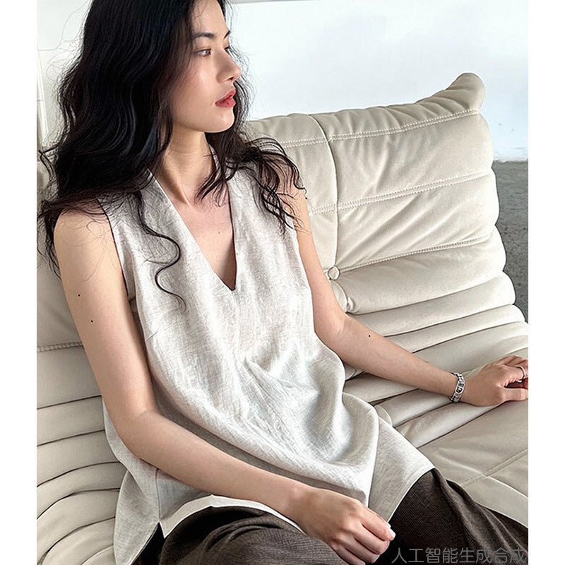 Halterneck Vest Women's Summer Vacation Spaghetti Straps Top Shirt