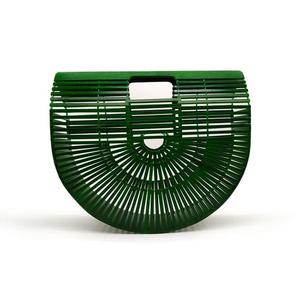 Bambusvævet taske Rattan Kreativ strandhåndtaske til kvinder