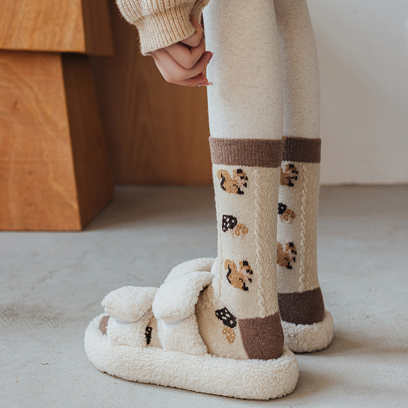 Sen Series Wool Socks New Style Thickened Retro And Lovely