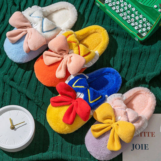 Douyin Cotton Slippers Female Cute Cartoon Plush