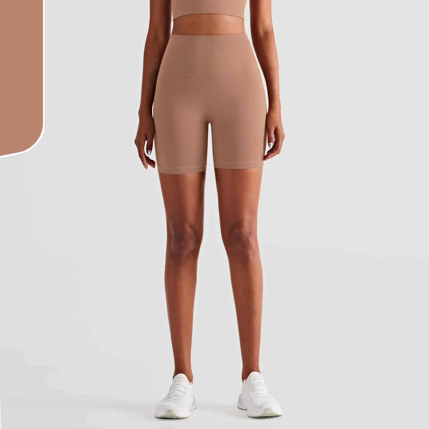 Nude No T-line Hip Lift Trepunkts Fitness Yogashorts til kvinder