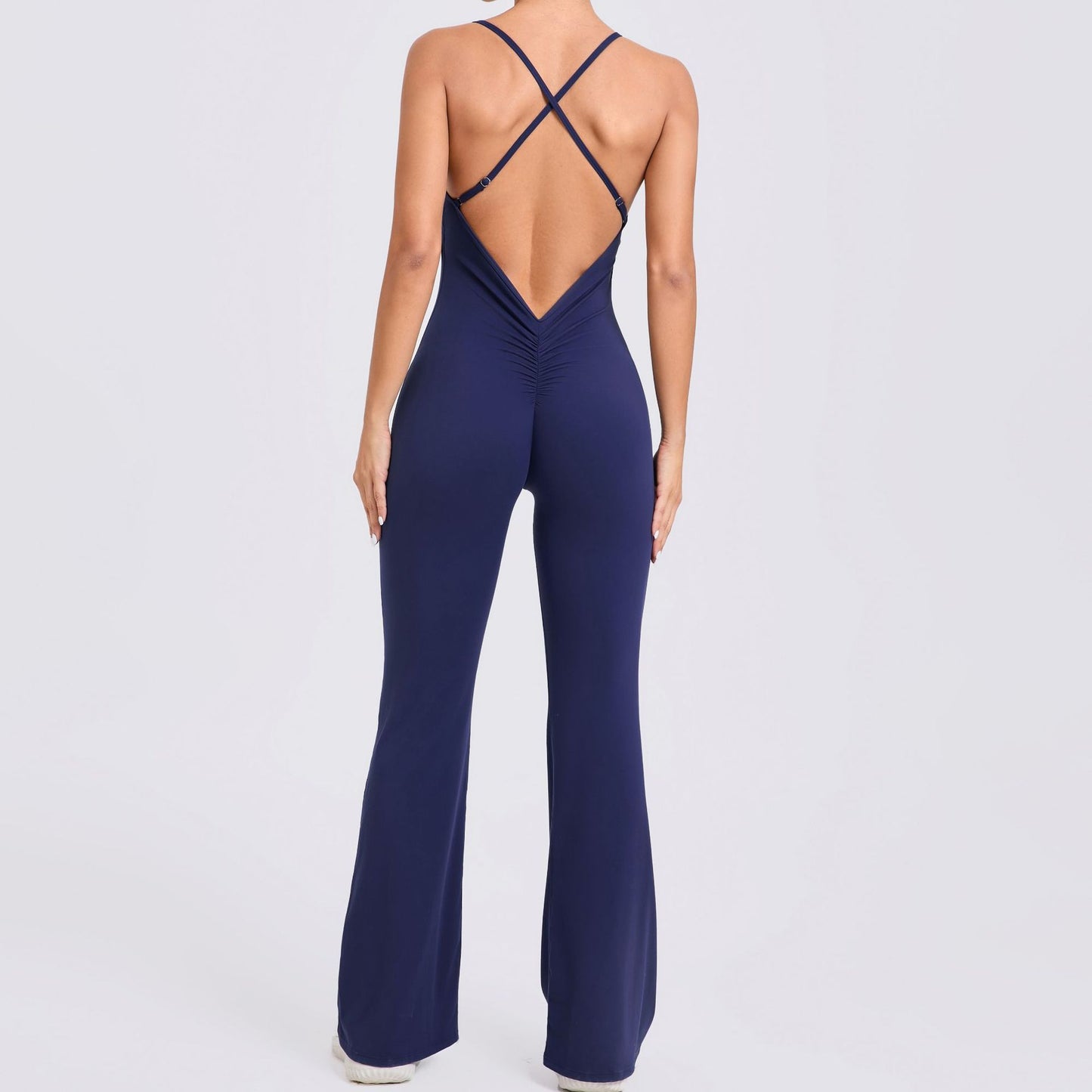 Shoulder Strap Horn Yoga Jumpsuit