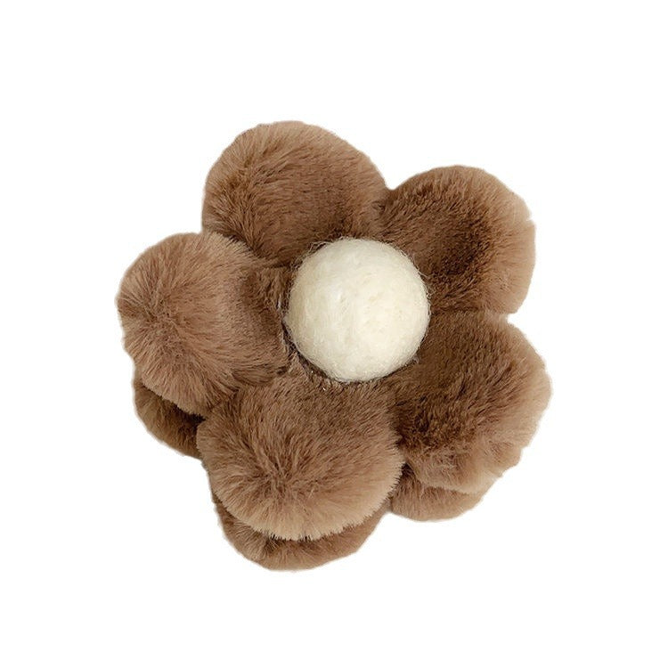 Plush Barrettes Women's High Sense
