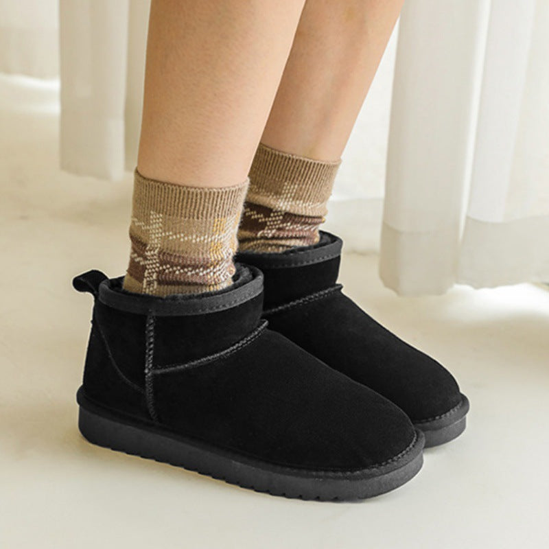 New Womens Stylish War Short Snow Boots