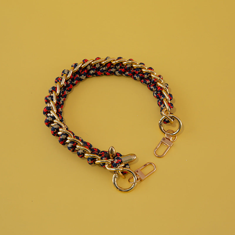 Women's Bag Woven Bag With 40cm Short With Buckle Can Be Mobile Phone Charm