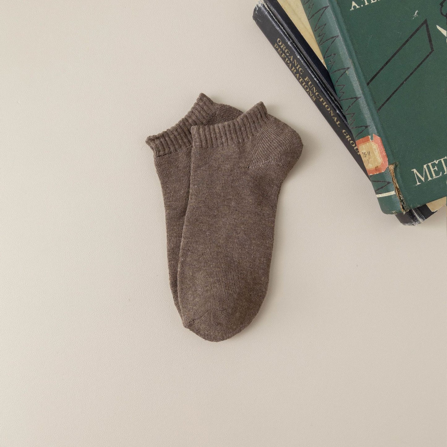 Fleece-lined Thickened Low-cut Socks For Warmth