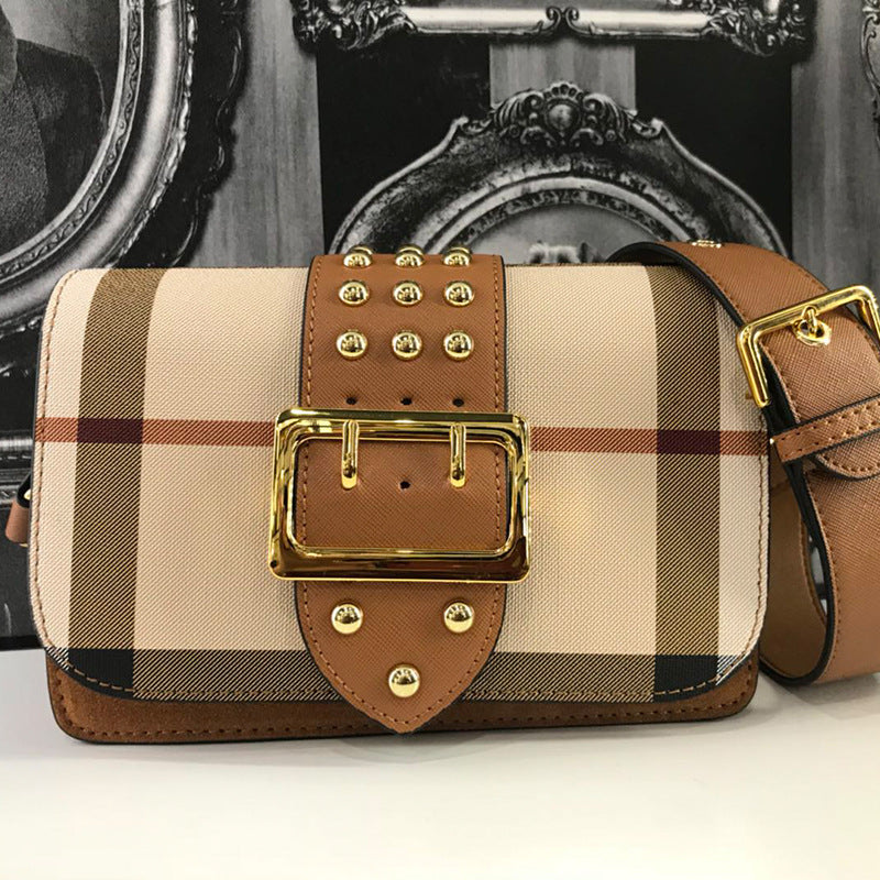 Plaid, crossbody, shoulder bag