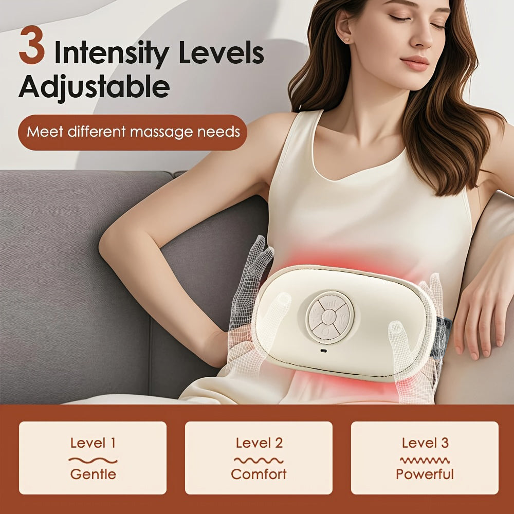 Smart Abdominal Massager With Heat Therapy 3D Kneading Auto Direction Change Portable Home Use