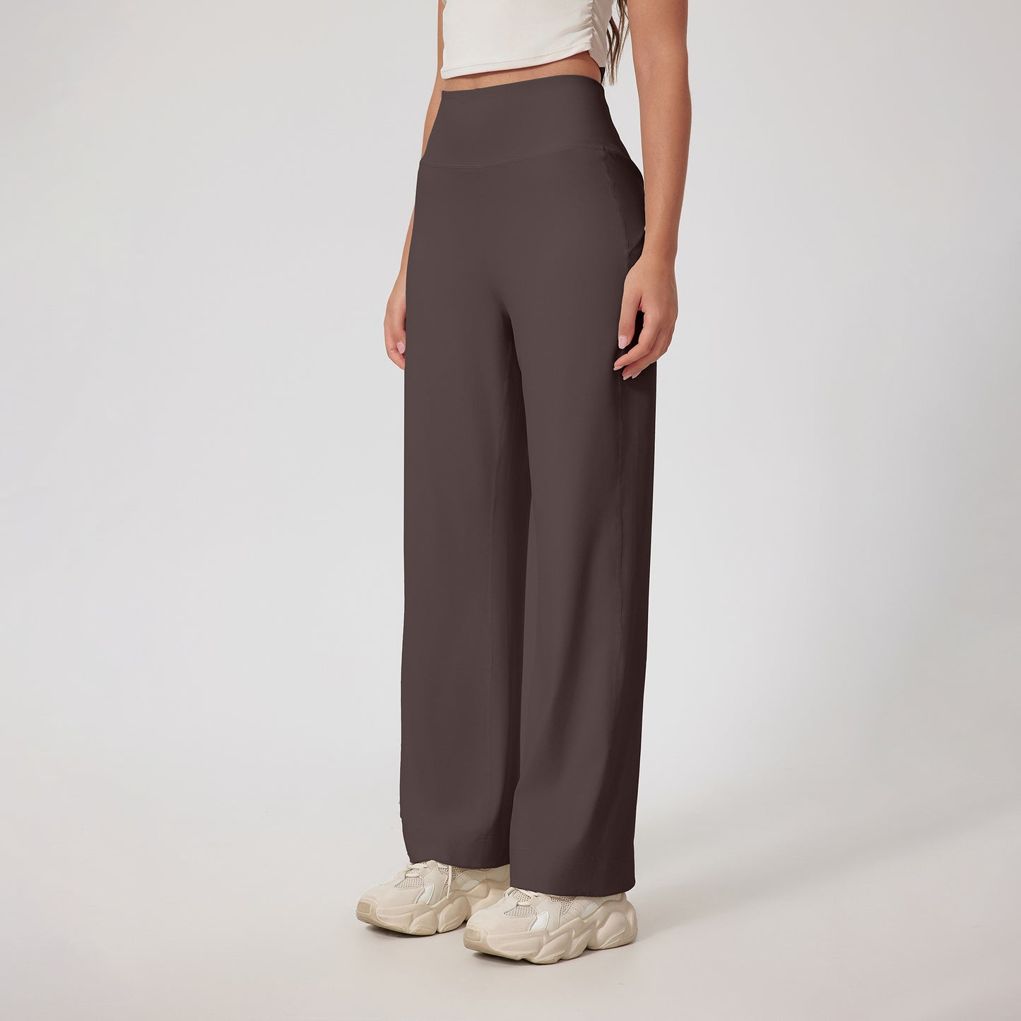 Straight Fitness Skinny Bell-bottom Pants High Waist