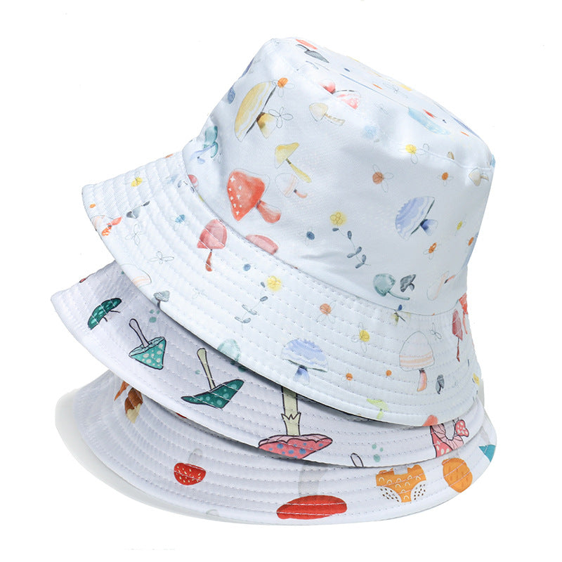 Kvinders fashionable bøllehat med print og solskærm