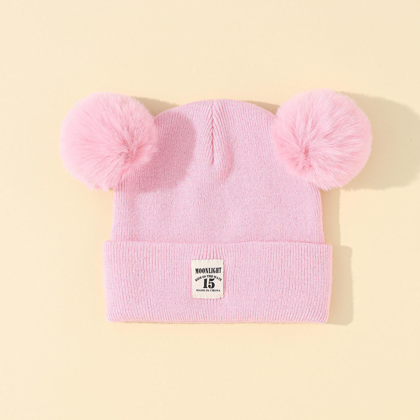 Children's Wool Double Ball Hat