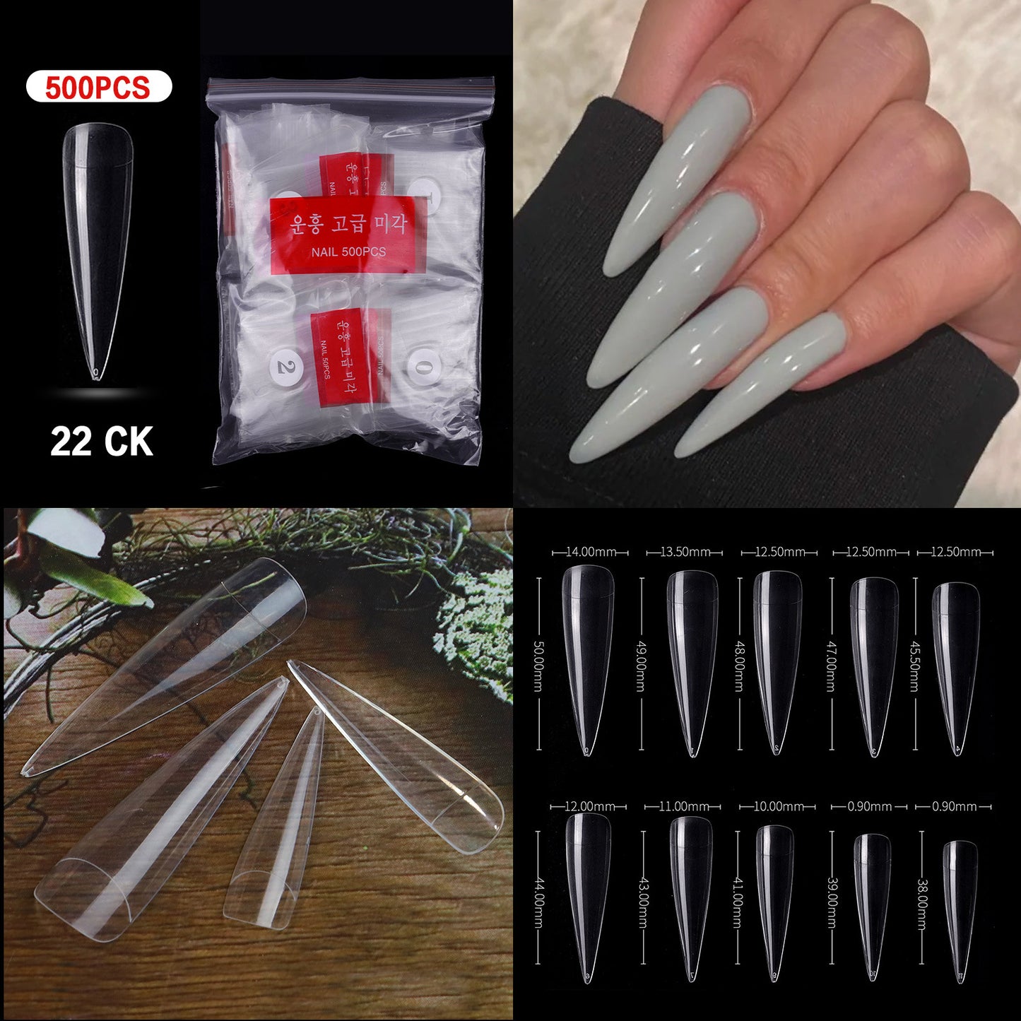 French Pointed Non-marking Ballet Transparent