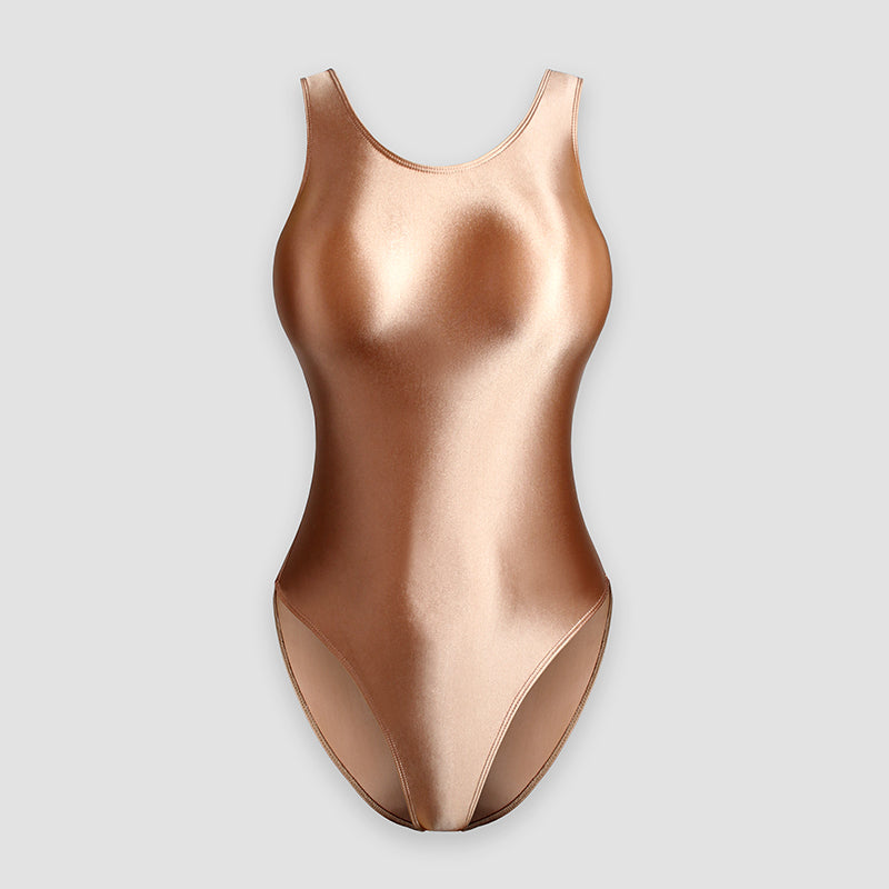 Women's Gymnastics One Piece Swimsuit Vest With Crotch