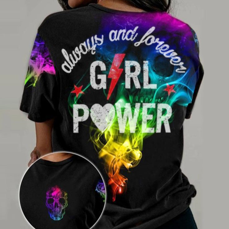 T-Shirt Hip Hop Digital 3D Printing Short Sleeve