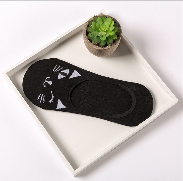 Warm Comfortable Cotton Girl Women Ankle Socks Female Bottom Invisible Color Girl Boy