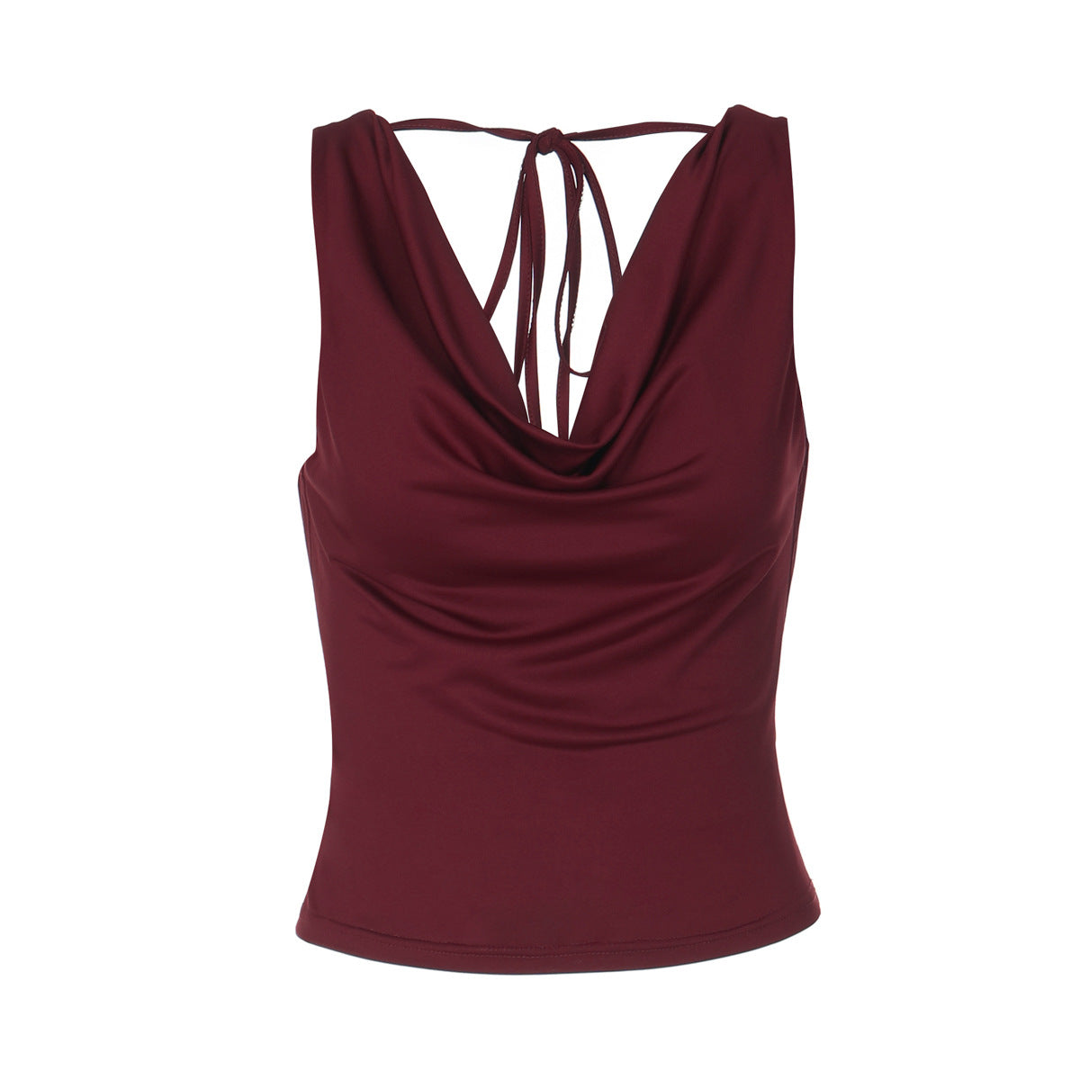 Womens Stylish Sexy Backless Top With Tie-up Details