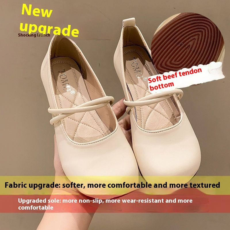 Vintage Low-cut All-match Gentle Soft Bottom Mary Jane Shoes