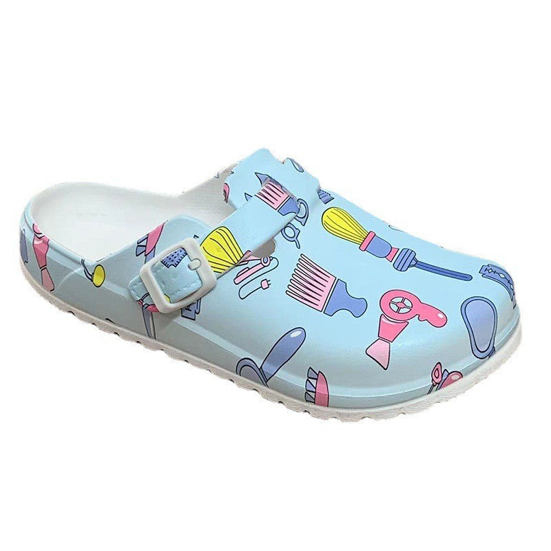 Thick Soled Eva Toe Covering Shoes Soft Soled Surgical Shoes