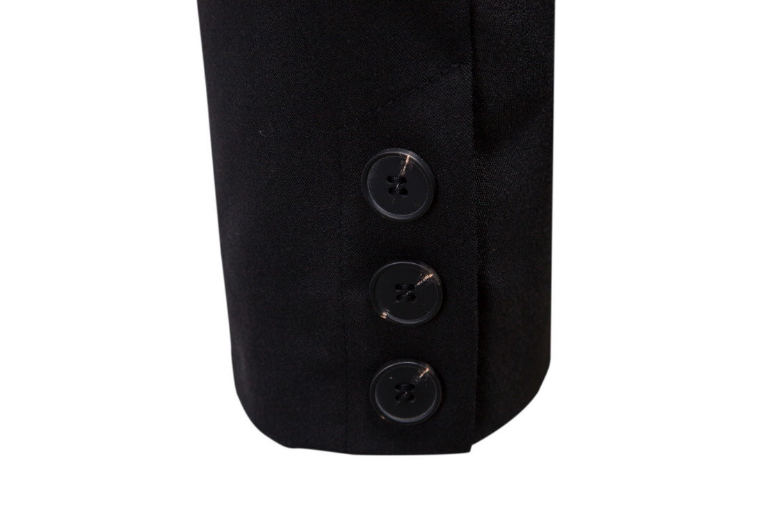 Two Button Western Men's Coat In Europe And America