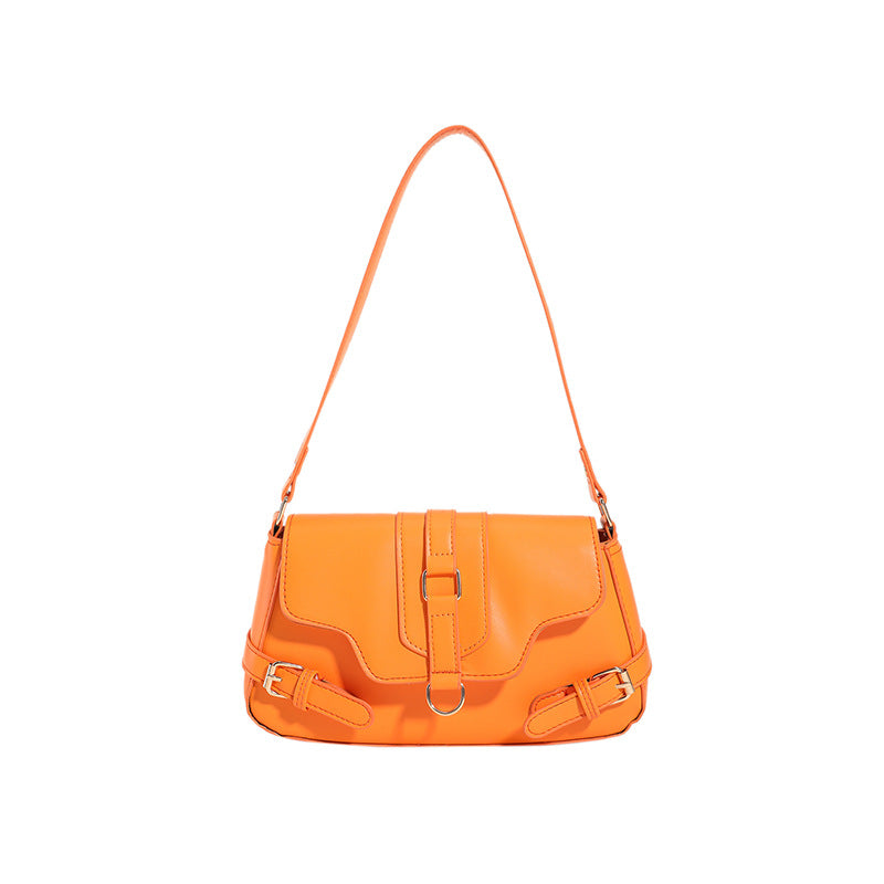 Pure Color Simple Shoulder Messenger Bag Fashion Casual