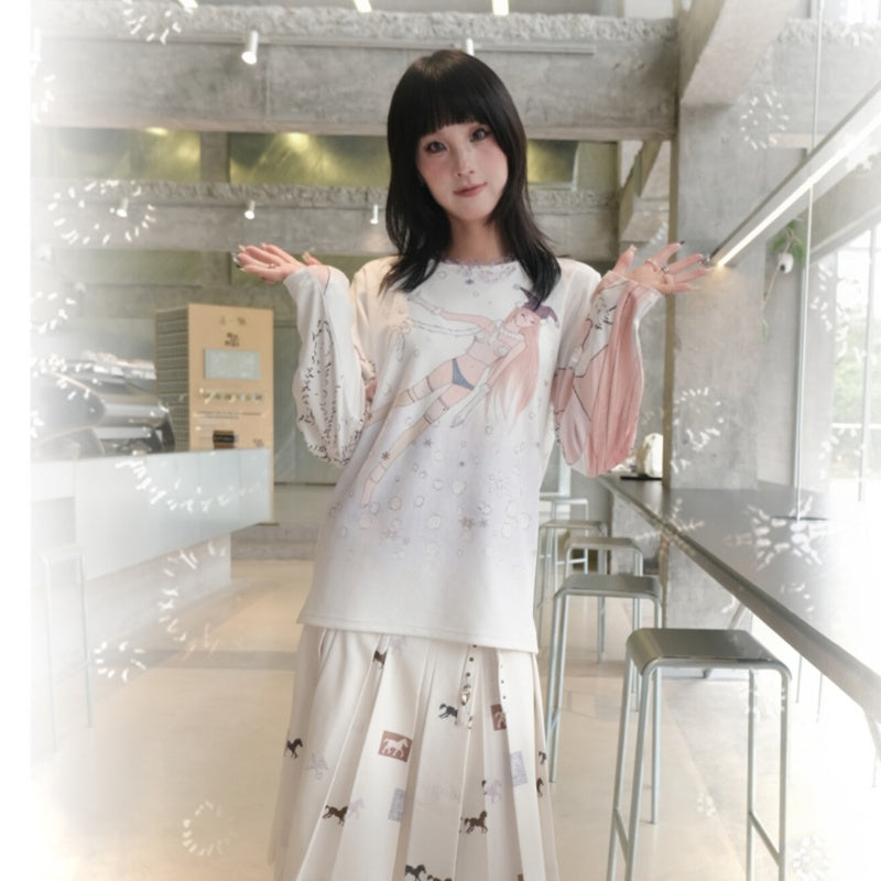 Snow Girl's Edelweiss Loose Long Sleeve