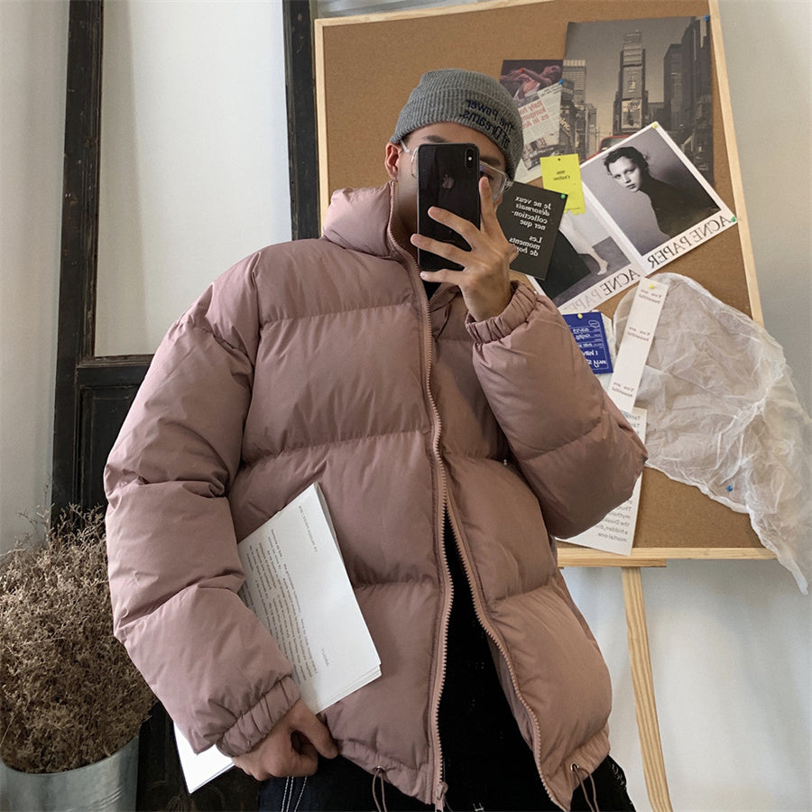 Solid Color Trendy Cotton Coat Loose Lovers