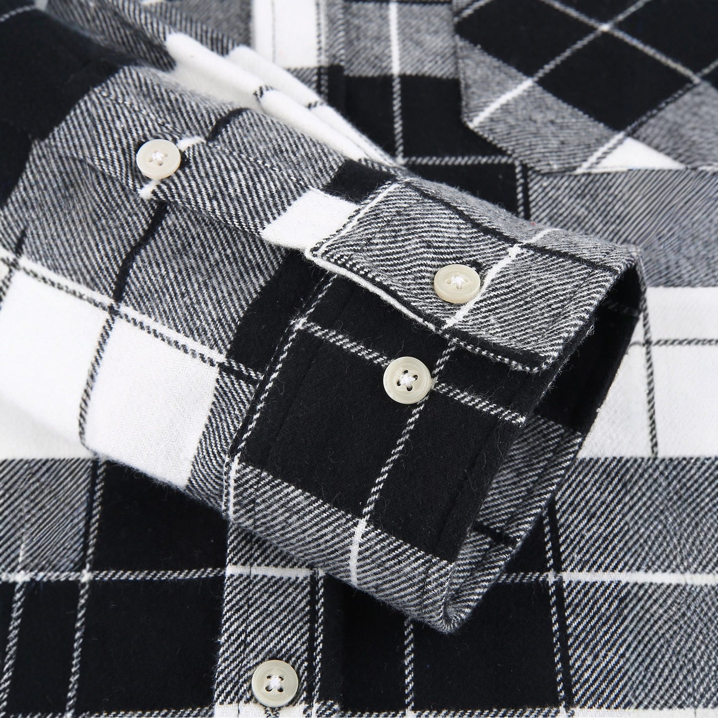 Men's Plaid Shirt Casual Hooded Jacket With Two Pockets