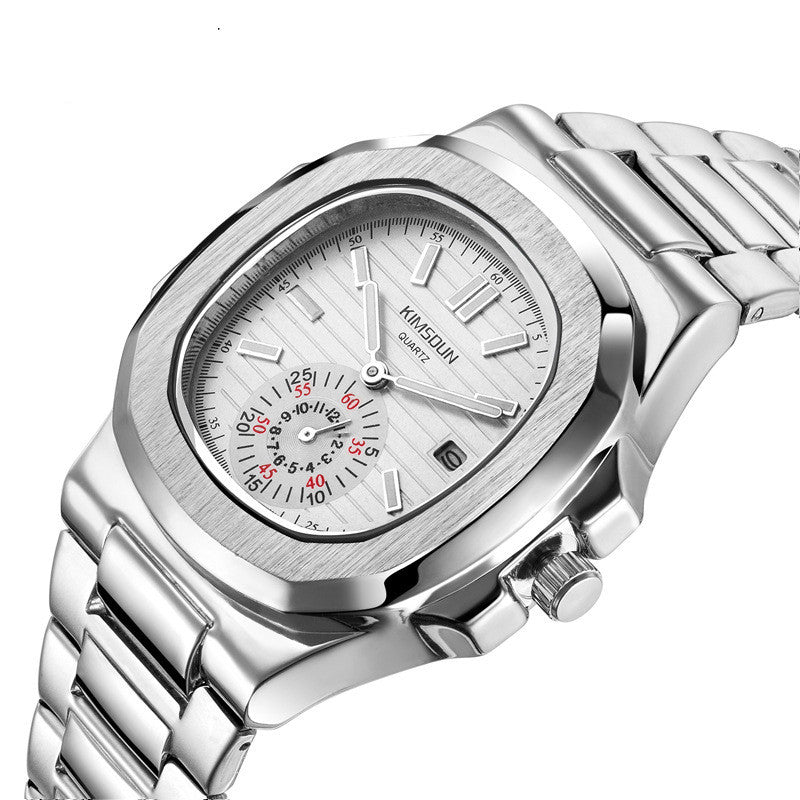 Stainless steel business waterproof men's Watch