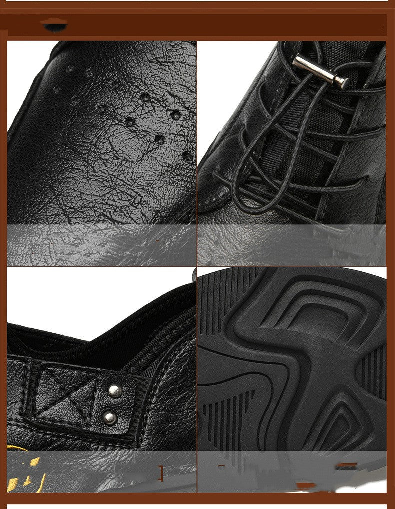 Breathable Fashion Casual Leather Shoes
