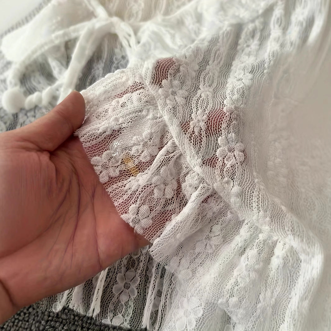 Short Lace Sun-protective Cardigan Top