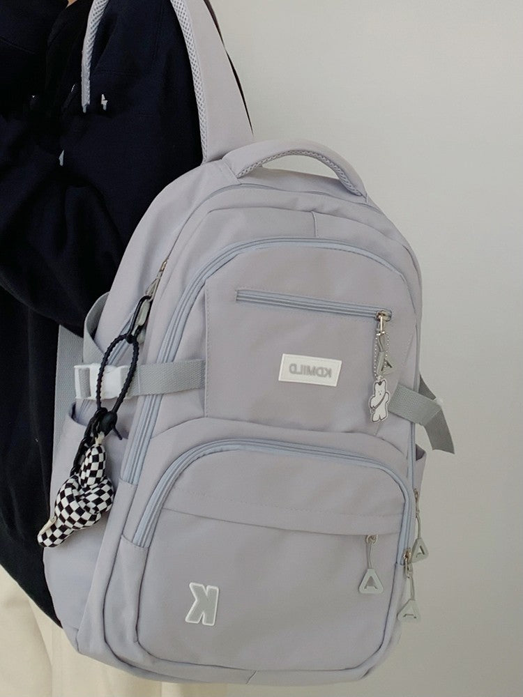 Schoolbag High School Students College Net Red Backpack