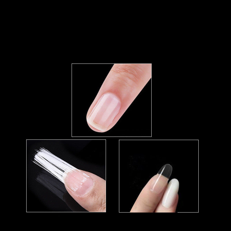 Nail Extender Tool Natural Anti-Cracking Fiber Silk Paperless Support