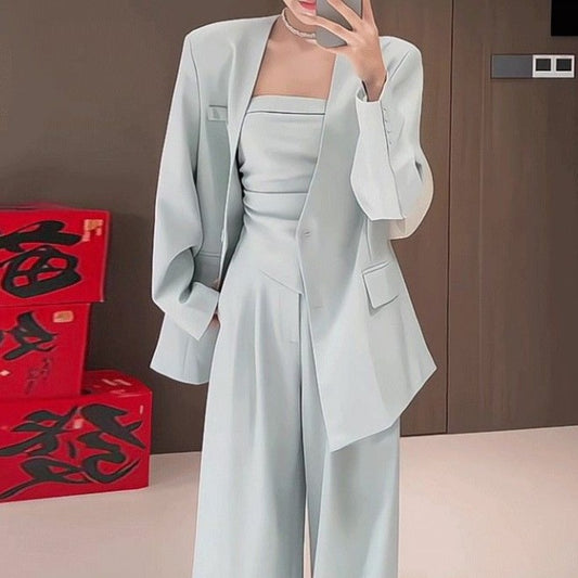 Women's Vest Top And Wide-leg Pants Set