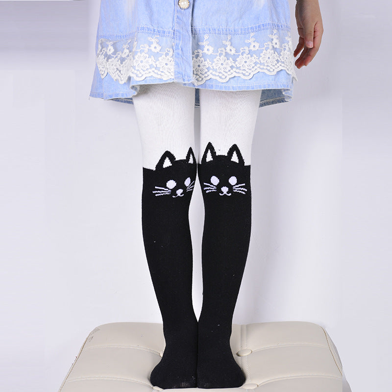 Cute Cartoon Fake High Tights