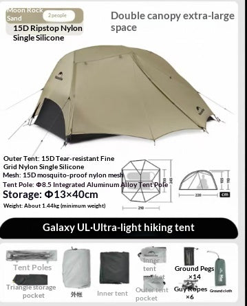 Single And Double Hiking Tent Ultra-light Outdoor Camping