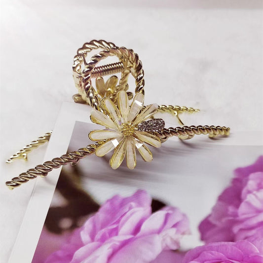 Simple Snowflake Flower Temperament Hairpin Girl Feeling