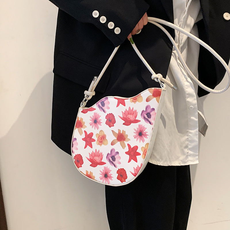 National Style Oil Painting Bag Women's Niche Design