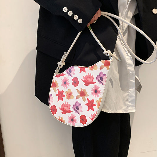 National Style Oil Painting Bag Women's Niche Design