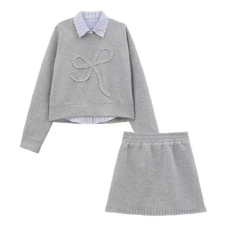 Preppy Style Full Set Dress Autumn New Style