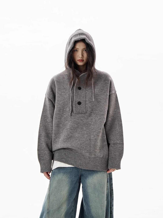 Hooded Sweater Women's Loose Sweater Coat