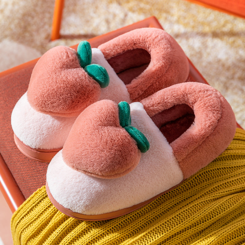 Women's winter bag with household cotton slippers