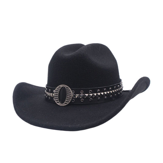 Casual Fashion Vendbar Farvematchende Kasket i Cashmere Jazz Top Hat