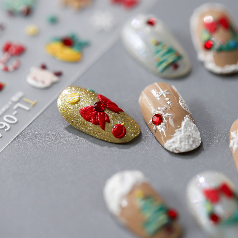 Craft 3D 5D Christmas Nail Sticker Relief