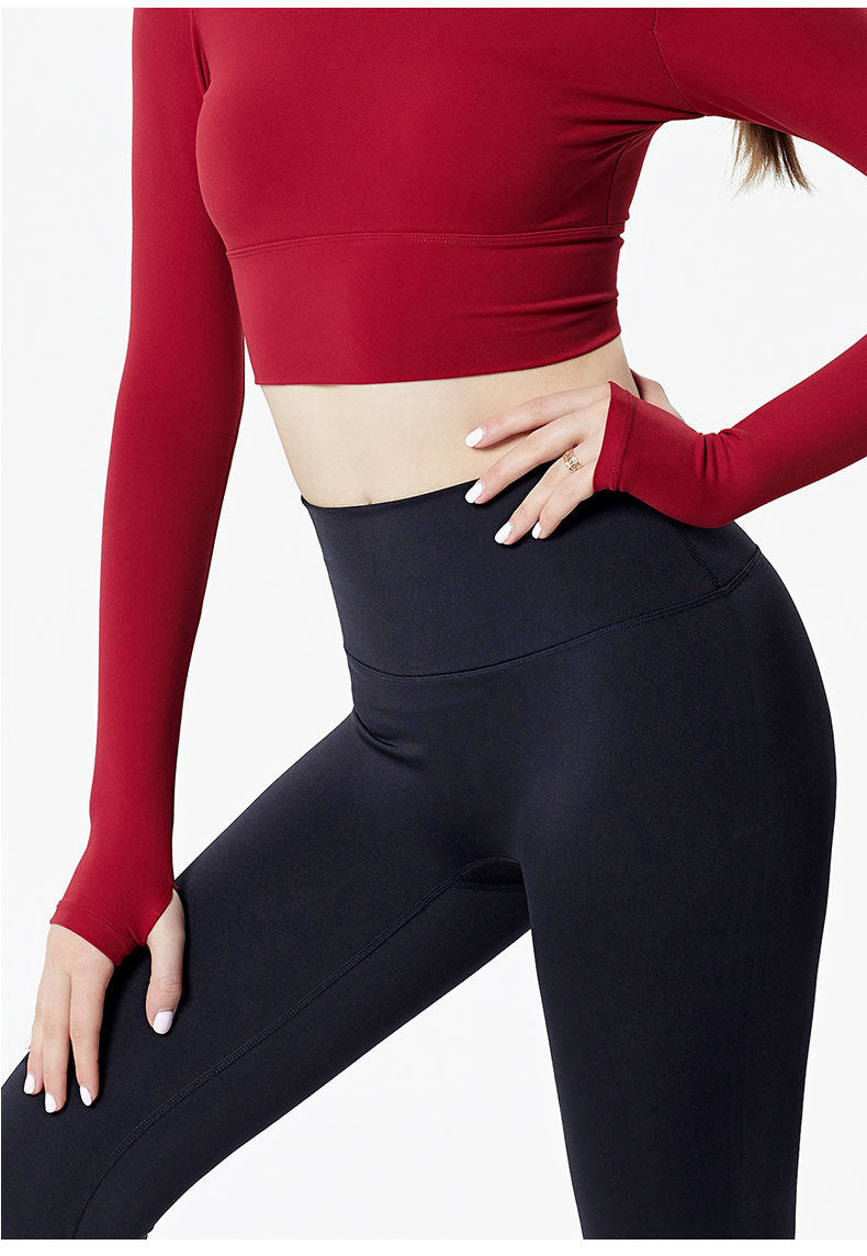 No T Line High Waist With Fleece Fitness Pants
