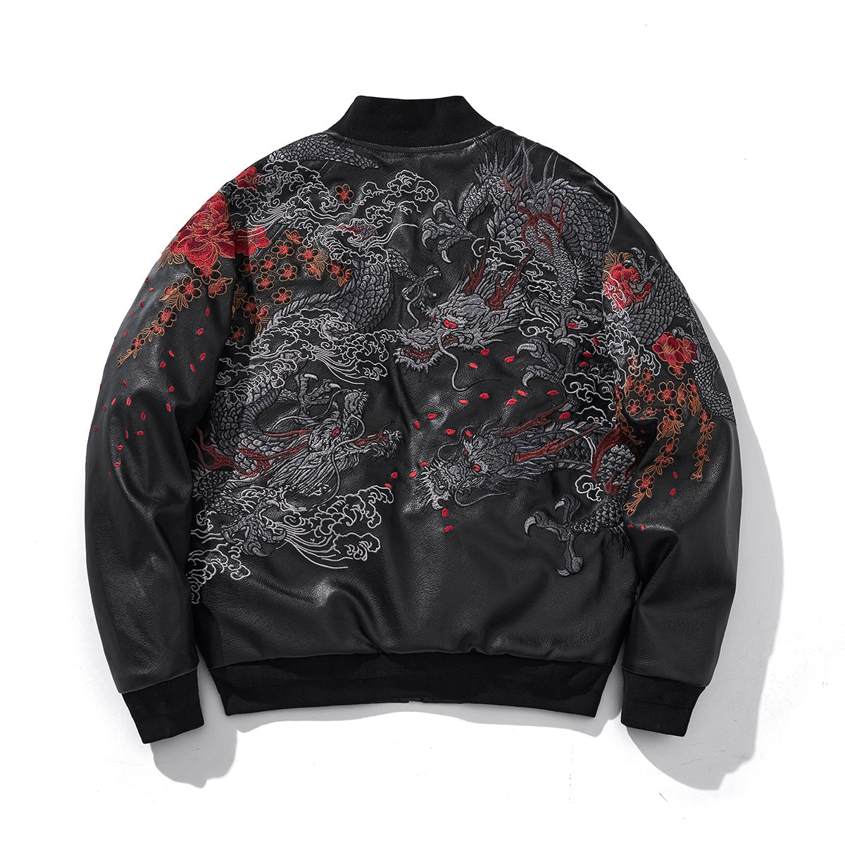 Thickened Cotton Padded Jacket With A Trendy Chinese Dragon Embroidery Design
