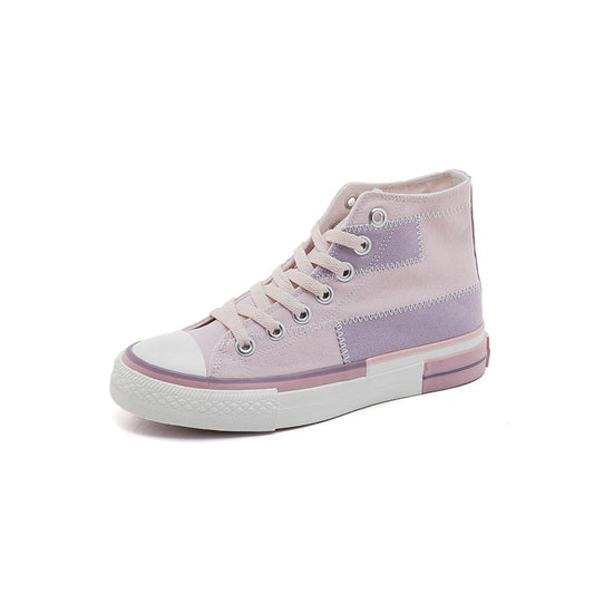 Women's Lace-up Canvas High-top Casual Shoes
