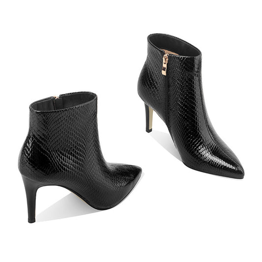 Fashion All-match High-heeled Women's Boots