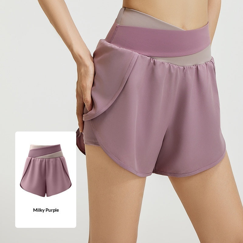 Anti-exposure High-waist Three-quarter Pants Outdoor Yoga Pants